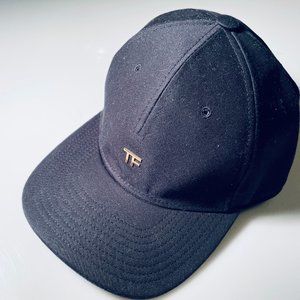 TOM FORD BALL CAP, ONE SIZE, BLACK/GOLD HARDWARE, BRAND NEW W/BOX